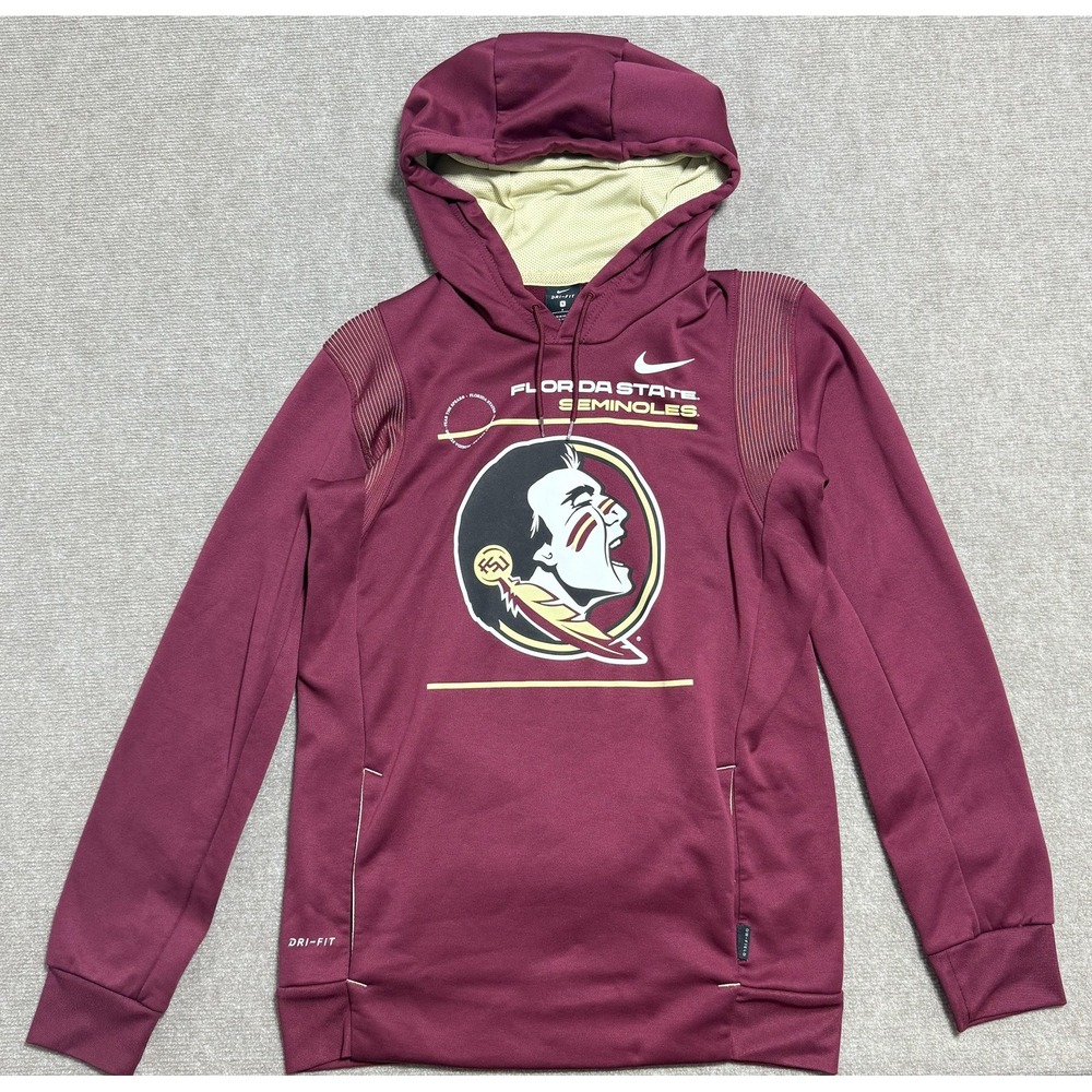 Florida State‎ Seminoles Hoodie Mens Small NCAA Football Nike Dri Fit On Field